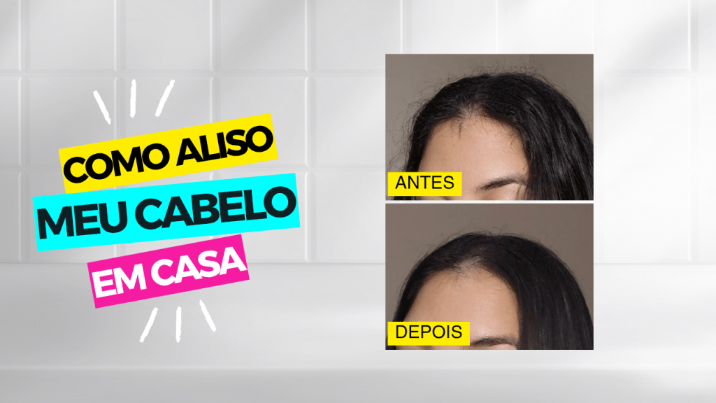 Alisando o cabelo em&nbsp;casa