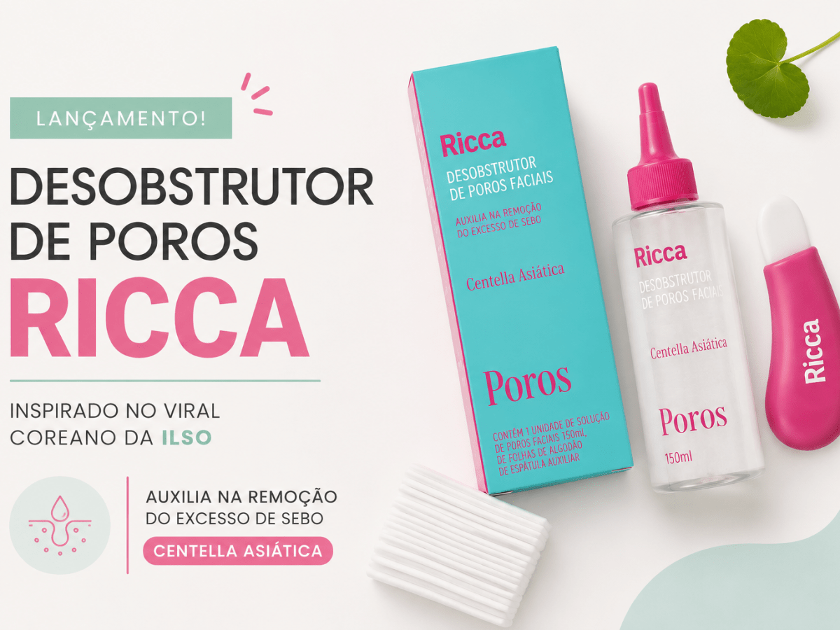 Ricca lança Desobstrutor de Poros Faciais inspirado no viral coreano da&nbsp;Ilso