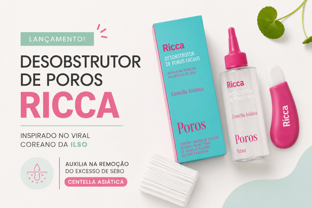 Ricca lança Desobstrutor de Poros Faciais inspirado no viral coreano da&nbsp;Ilso