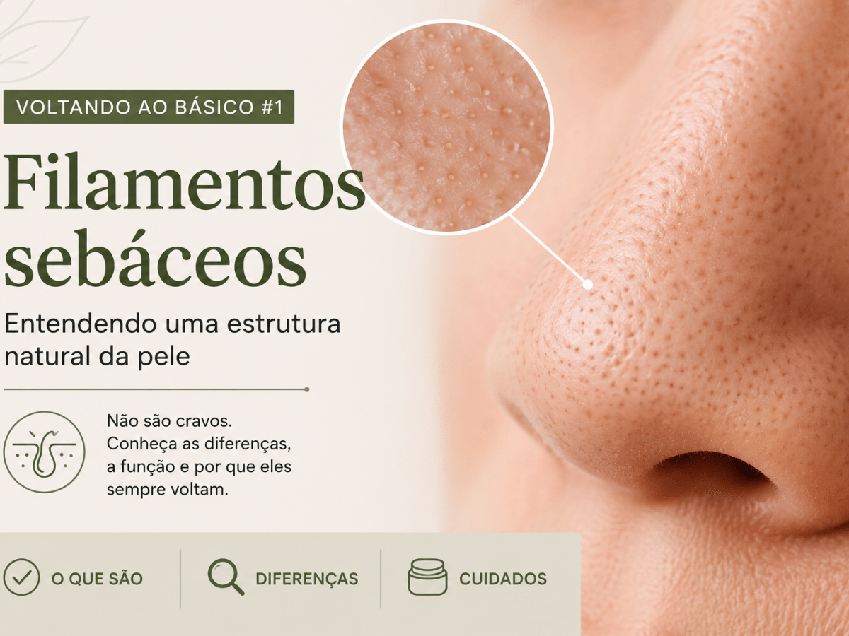 Voltando ao Básico #1: Filamentos sebáceos: por que eles são frequentemente confundidos com&nbsp;cravos?