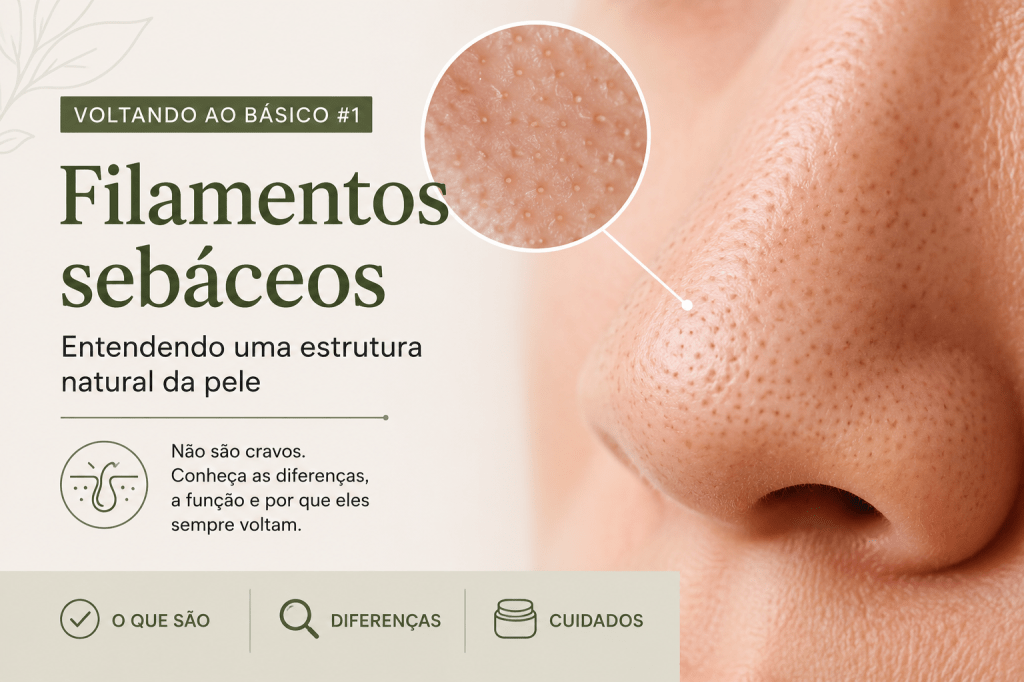 Voltando ao Básico #1: Filamentos sebáceos: por que eles são frequentemente confundidos com&nbsp;cravos?